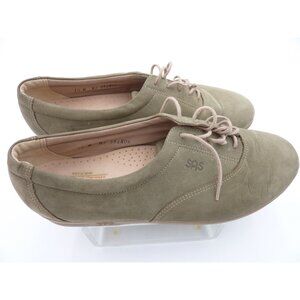 SAS Womens 10M Taupe Suede Oxfords Tripad Comfort Made In USA